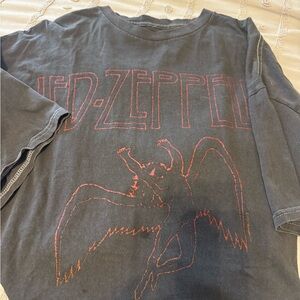 Led Zeppelin Graphic Tee - Gray and Red